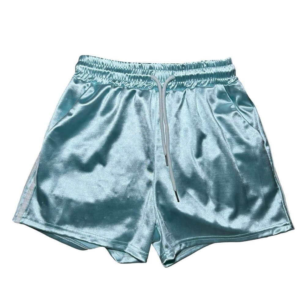 Women's Blue Shorts - Picture 2 of 3